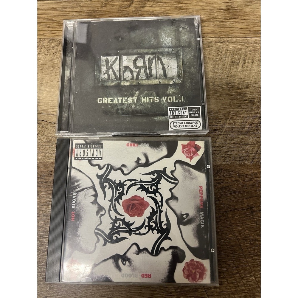 Korn Greatest Hits Red Hot Chili‎ Peppers CD Lot
